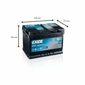 Batterie EXIDE 12V 70AH 720A (EN) L3 Start Stop EFB