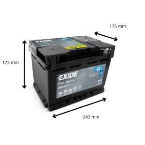 Batterie EXIDE 12V 60Ah 600A (EN) LB2 Premium
