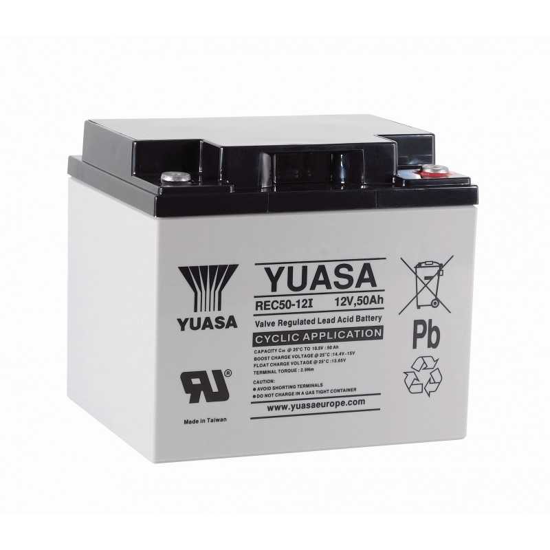 BATTERIE YUASA REC50-12 12V 50AH/C20