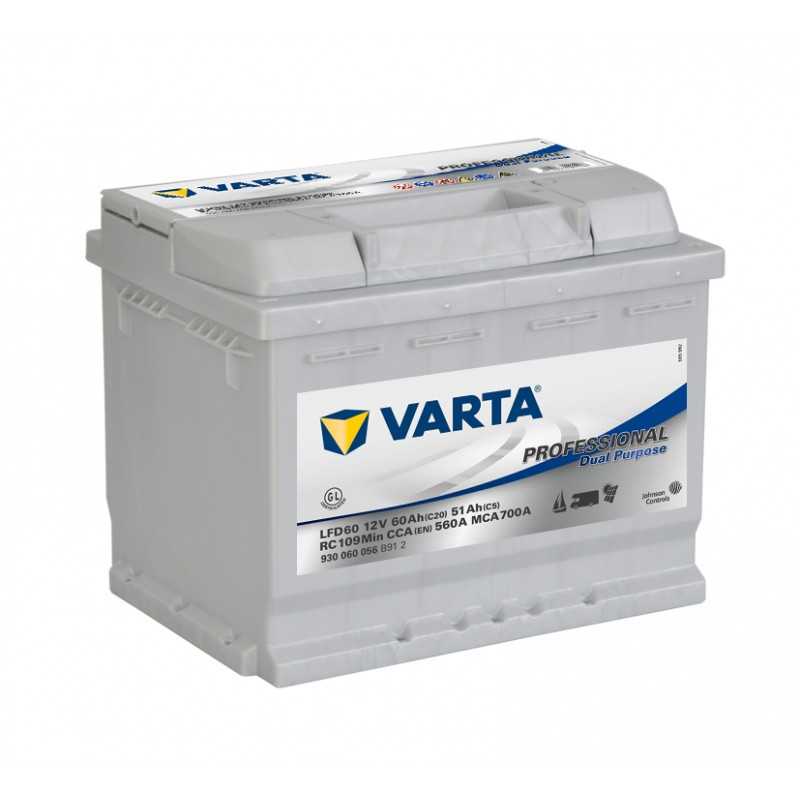 BATTERIE VARTA DECHARGE LENTE 12V 60AH / C20