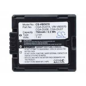 Batterie Panasonic CGA-DU06