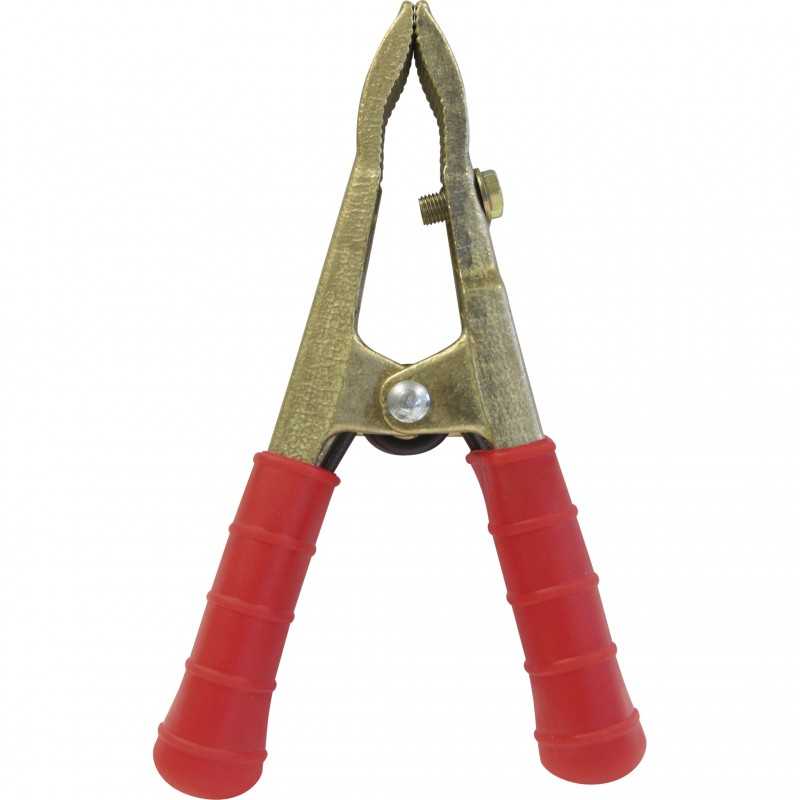 Pinces De Démarrage En Laiton 350 Ampères - Lot De 2 (Rouge Et Noir) Pour Câbles De Batterie