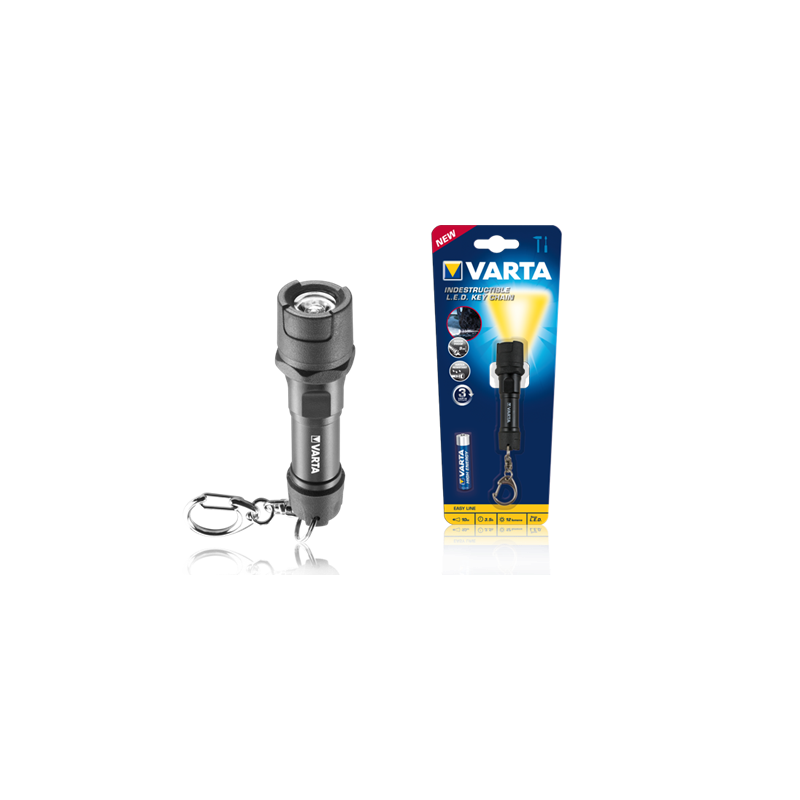 MINI TORCHE PORTE CLE INDESTRUCTIBLE 1AAA FOURNIE LED