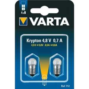 BLISTER 2 AMPOULES VARTA 712 KRYPTON
