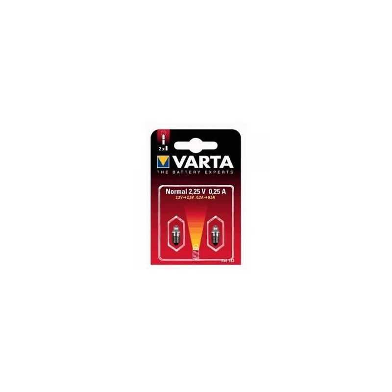 BLISTER 2 AMPOULES VARTA 742 NORMAL