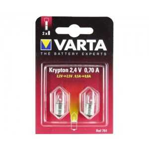 BLISTER 2 AMPOULES VARTA 751 KRYPTON