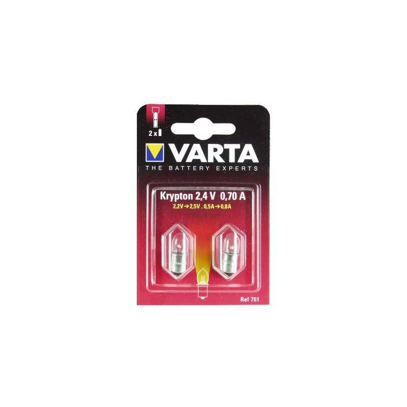 BLISTER 2 AMPOULES VARTA 751 KRYPTON